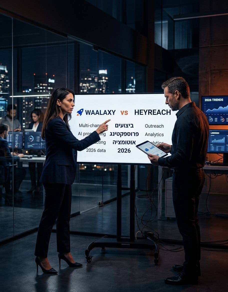 Waalaxy או HeyReach: איזה כלי לבחור ב-2026