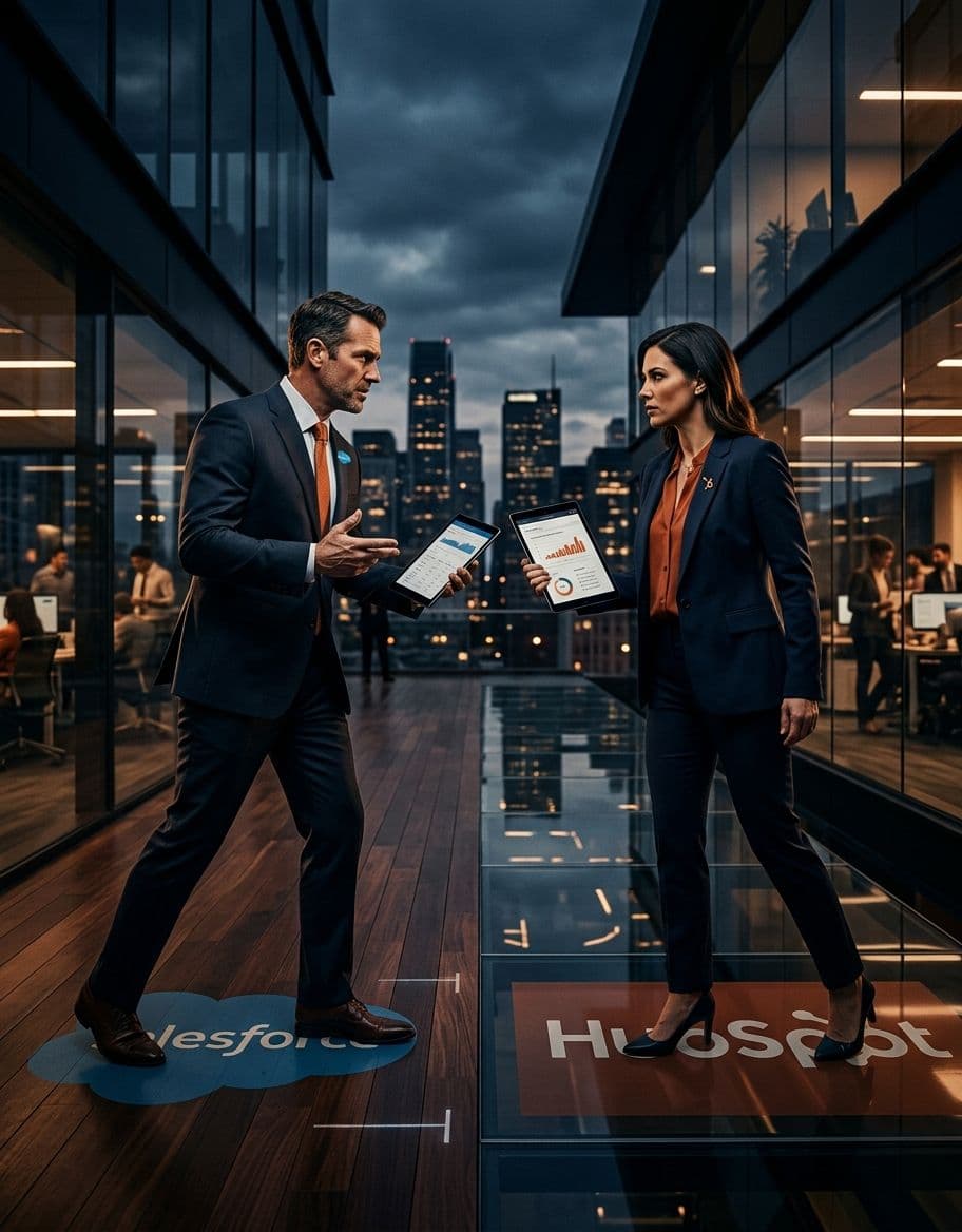 HubSpot מול Salesforce: מדריך בחירת CRM ל-B2B 2026