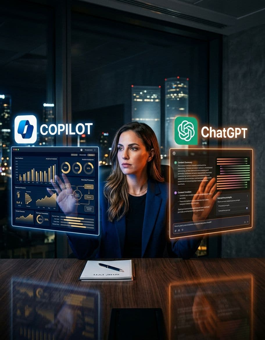 Copilot מול ChatGPT: מה שווה את הכסף ב-2026